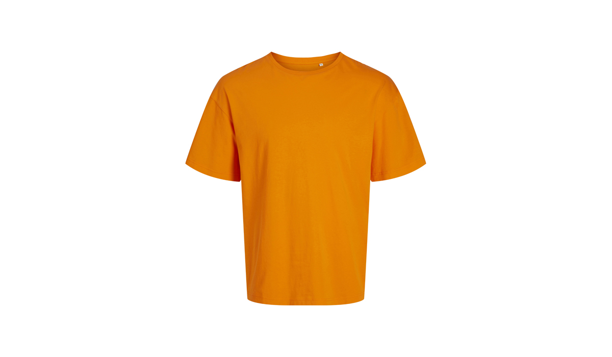 JACK & JONES - Frame Oversize Tee BLK 3911 - VIBRANT ORANGE