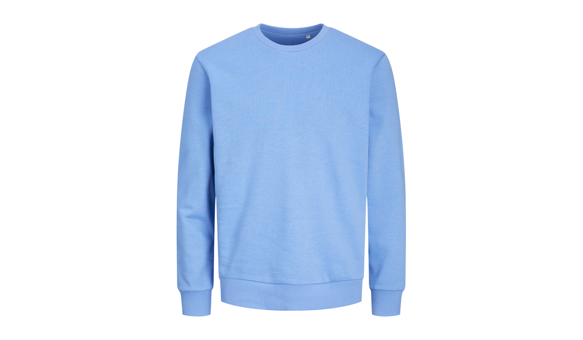 JACK & JONES - Tour Crew Neck Sweat Blk3900 - azure blue