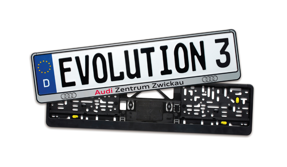 Kennzeichenhalter Evolution 3-WA295