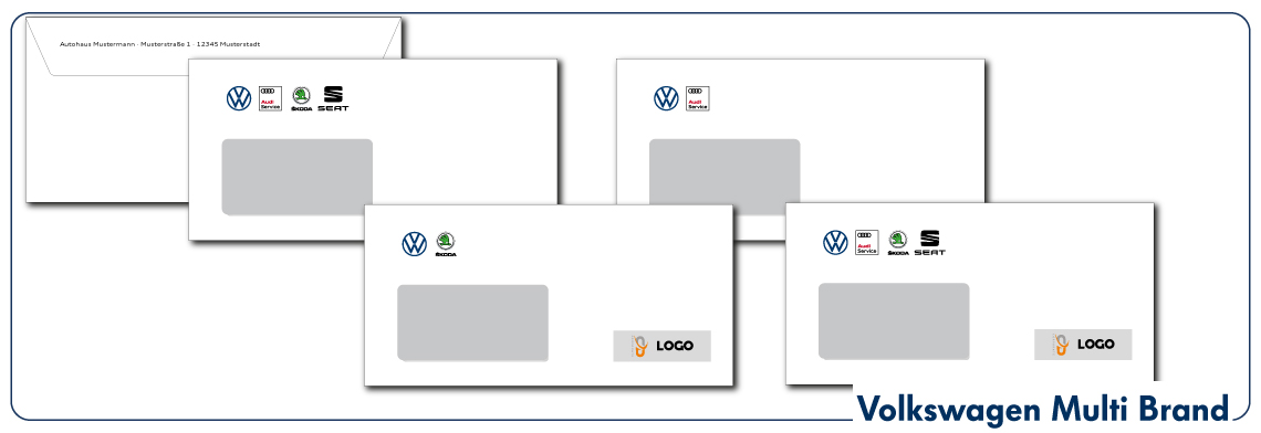 Briefumschläge VW Multi Brand