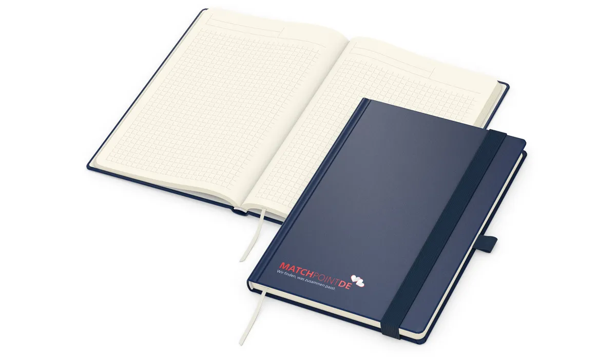 Notizbuch Vision-Book A5 Creme Bestseller Siebdruck-Digital