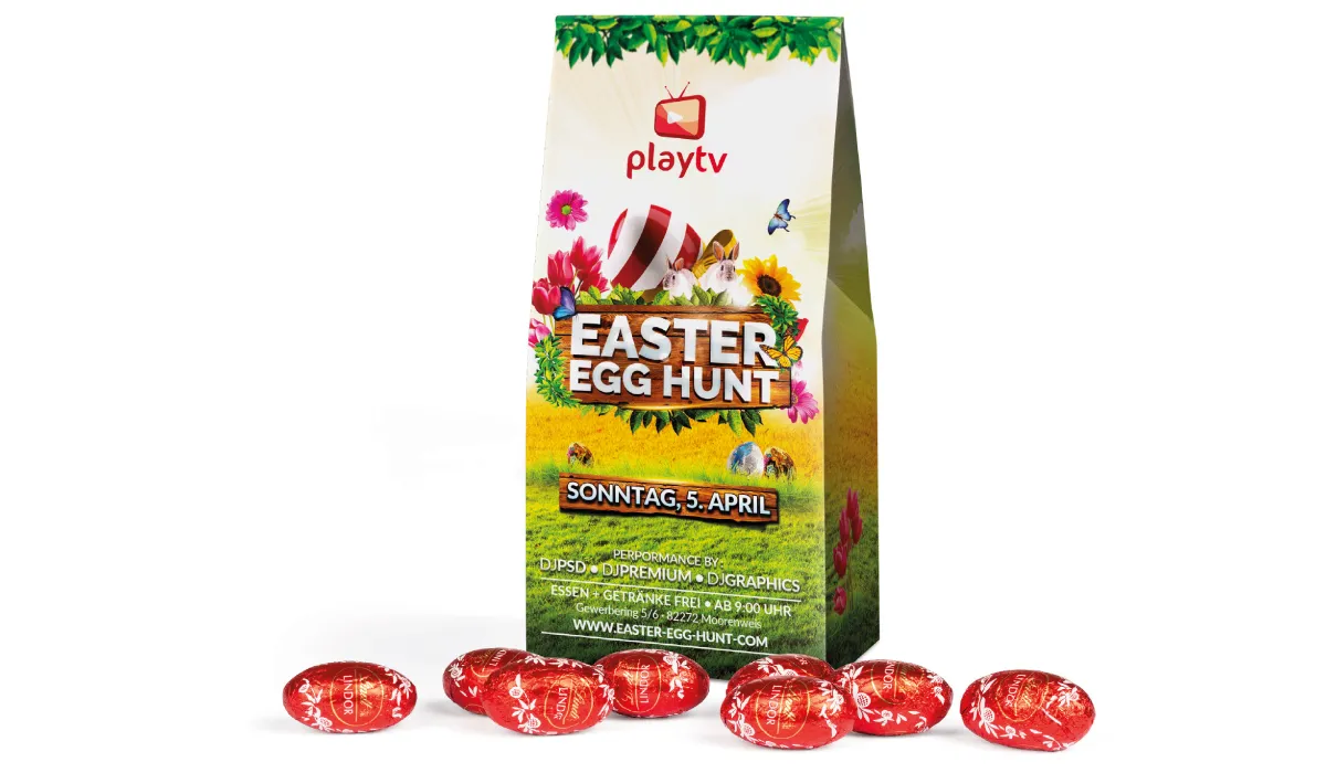 Lindt Lindor Easter eggs in stand-up boxes small